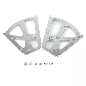 2 шт., петли для ящика для обуви из нержавеющей стали, сменные фитинги для стойки Turing(2 слоя) чёрный