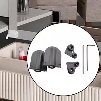 2 шт. Петли для туалетного столика скрытые прочные износостойкие деревянные ящики для хранения гидравлические