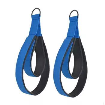 2 шт. Пилатес Двойной Ремень Петли Йога Улучшение Гибкости Deep Blue