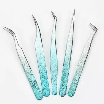 2 шт. пинцеты для ресниц Ice Flower антистатические 3D точные накладные ресницы для наращивания бровей принадлежности для макияжа пинцеты инструменты Suit 3