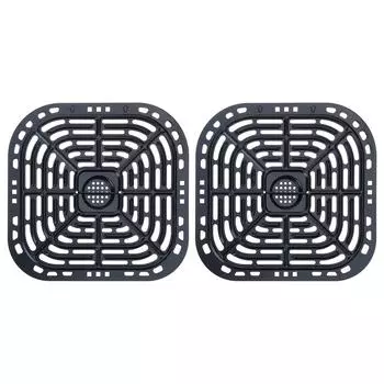 2 шт. Пищевая безопасная сменная пластина для аэрофритюрницы, сковорода-гриль, лоток для аэрофритюрницы, металлический материал для аэрофритюрниц Instants Vortex 6QT