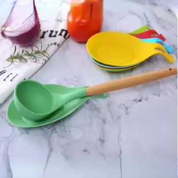 2 шт., пищевой силиконовый коврик для ложки, термостойкий коврик для столовых приборов, подставка для стакана, горячая распродажа, кухонный инструмент 5z 2pc красный