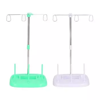 2 шт. Пластиковая подставка для ниток, держатель катушки ниток для бытовых вышивальных швейных машин, зеленый, лиловый