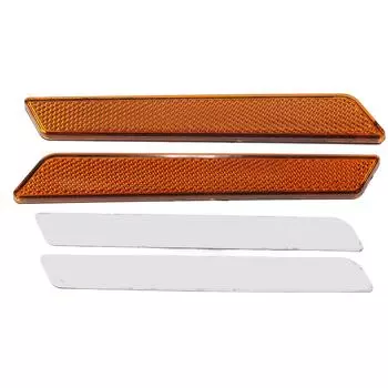 2 шт. Пластиковые мотоциклетные стоп-сигналы, габаритные огни, отражатели, аксессуары, желтые