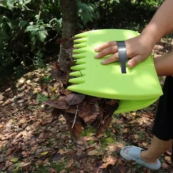 2 шт. Пластиковые регулируемые ручки, когти для листьев, многоцелевые захваты для листьев для сбора листьев Yellow