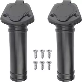 2 шт. пластиковый держатель для удочки для рыбалки на лодке с крышкой для каяка, лодки, каноэ