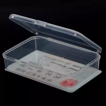 2 шт. пластиковый прозрачный с крышкой ящик для хранения контейнер для сбора вещей