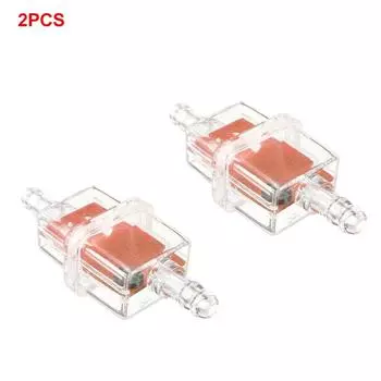 2 шт. пластиковый топливный фильтр, встроенный газовый фильтр, высокопроизводительный масляный фильтр, мотоцикл, мопед, скутер красный
