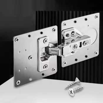 2 шт. пластина для ремонта петель, высокопрочная нержавеющая сталь, устойчивая к разрыву петля для шкафа