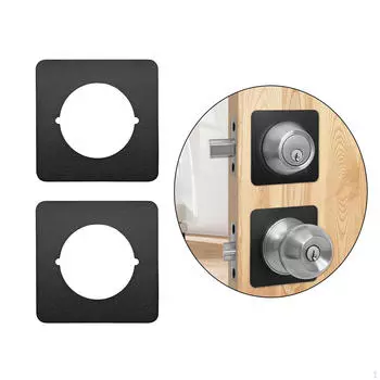 2 шт. Пластина для укрепления двери, ремонтная пластина замка, ремонт шара, крепежный кронштейн для дверных ручек чёрный