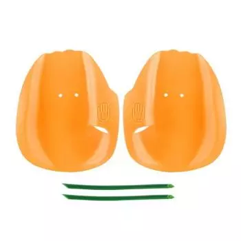 2 шт. Плавательные лопатки для рук для взрослых и детей, для тренировок по плаванию, ручные ласты, регулируемые плавательные лопатки для рук для мужчин и женщин оранжевый