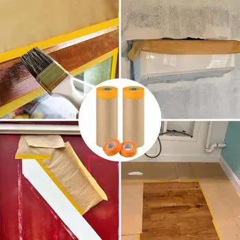 2 шт. пленка для покраски, предварительно проклеенная, маскирующая, пылезащитный чехол для дивана, кровати