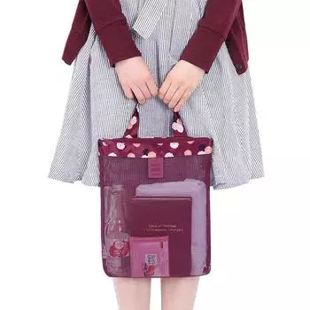 2 шт., пляжная сумка для плавания, сетчатая сумка для хранения купальника, спортивная портативная сумка для туалетных принадлежностей темно-синий