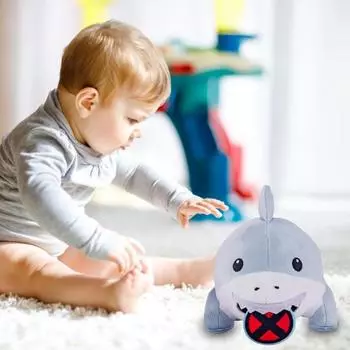 2 шт. плюшевая игрушка в виде акулы из мультфильма, мягкая игрушка в виде акулы, морское животное, комфортная кукла-подушка для дома, офиса, спальни, украшения для детей и взрослых, праздничный подарок C