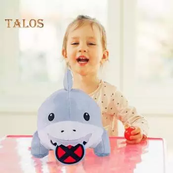 2 шт. плюшевая игрушка в виде акулы из мультфильма, мягкая игрушка в виде акулы, морское животное, комфортная кукла-подушка для дома, офиса, спальни, украшения для детей и взрослых, праздничный подарок A