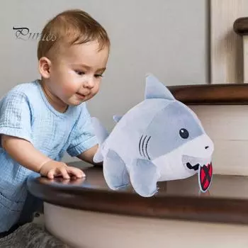 2 шт. плюшевая игрушка в виде акулы из мультфильма, мягкая игрушка в виде акулы, морское животное, комфортная кукла-подушка для дома, офиса, спальни, украшения для детей и взрослых, праздничный подарок A