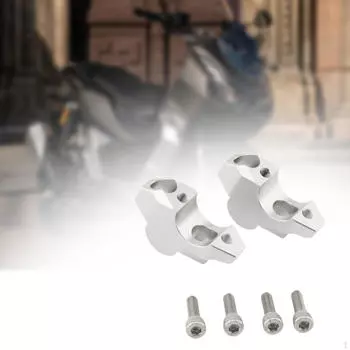 2 шт. Подъемник для руля мотоцикла, простой в установке, алюминиевый сплав для серебряный