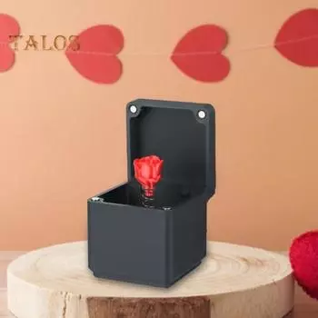 2 шт. Подарочная коробка с розами на День святого Валентина, весеннее лопающееся сердце в чехле, украшение для рабочего стола, дразнящая пара, семья, друзья, хитрый реквизит, подарок-прикол 1 Set