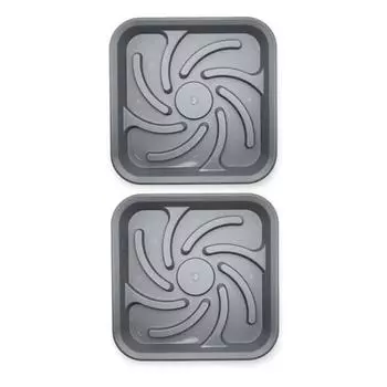 2 шт. Поддоны для вантуза Быстросохнущие воздушные коврики Легко чистить Многоразовый Поддон для держателя вантуза для ванной комнаты и туалета Коврики для вантуза 2pcs серый