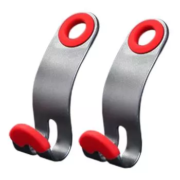 2 шт., подголовник для автомобильного сиденья, вешалка, органайзер для хранения, держатель для автомобильного кошелька из сплава красный