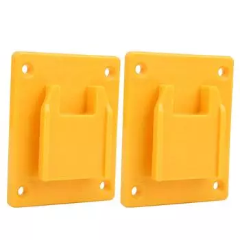 2 шт. Подходит для Milwaukee M18 18 В 20 В Электроинструмент Станок Настенная полка Крепежные устройства Желтый