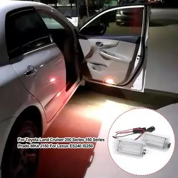 2 шт. подходят для Toyota Land Cruiser 200 серии 150 серии Prado MK4 J150 для Lexus ES240 IS250 светодиодные лампочки подсветки дверей белые белый