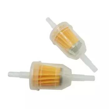 2 шт. подходят для трубчатого фильтра диаметром 6/8 мм, бензиновые линейные универсальные прозрачные топливные фильтры для мотоциклов прозрачный