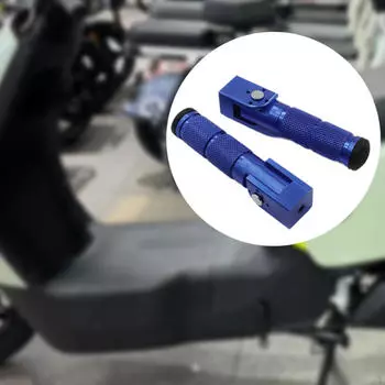2 шт. Подножки для мотоцикла, складные аксессуары, простая установка, легкий ремонт синий