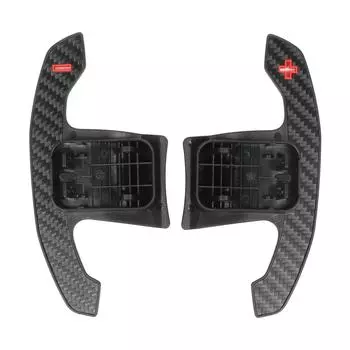 2 шт. Подрулевые переключатели передач на руль, левый и правый, матовые, из сухого углеродного волокна, удлинители для F