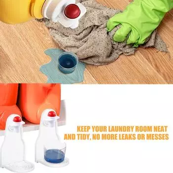 2 шт. Подстаканник для моющего средства, держатель для стирального порошка, подстаканник с защитой от проливания, подставка для хранения инструментов White