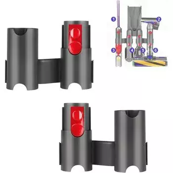 2 шт., подставка для хранения насадки для чистящей щетки для Dyson V7 V8 V10 V12 V11 V15, подставка для пылесоса, подставка для инструментов, насадка для основания, стойка для насадок