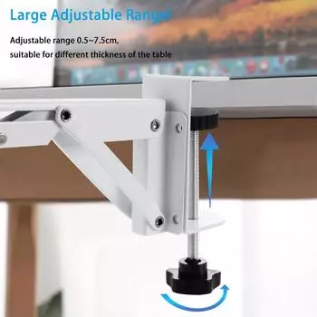 2 шт. подставка для клавиатуры под стол, офисная, регулируемая по высоте, выдвижная, держатель для клавиатуры, складной кронштейн, полка для хранения, аксессуары