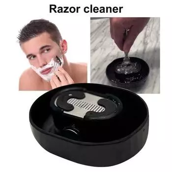 2 шт. подставка для ополаскивателя для бритвы, ручная бритва-ирригатор, не требуется электричество, портативная подставка для ополаскивания бритвы для мужчин белый