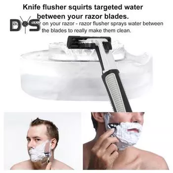 2 шт. подставка для ополаскивателя для бритвы, ручная бритва-ирригатор, не требуется электричество, портативная подставка для ополаскивания бритвы для мужчин белый