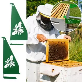 2 шт. подставка для осмотра улья, держатель рамки для улья, опора для улья из нержавеющей стали, подставка для пчелиного улья, пчелиные ящики и стартовый набор для рамок, пчеловодство set зелёный