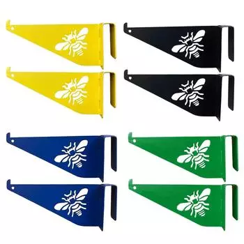 2 шт. подставка для улья, нержавеющая скоба для пчеловодства, держатель для рамок улья для полки для хранения пчелиных ящиков жёлтый