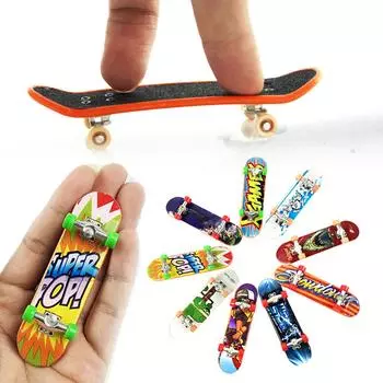 2 шт., подставка из сплава, пластиковый материал, скейтборд для пальцев, мини-скейтборд для пальцев, грузовик, скейтборд для детей, игрушка разноцветный