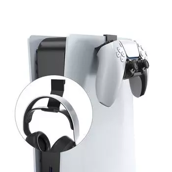 2 шт. Подставка-крючок для контроллера PS5 и наушников, игровой гарнитуры и держателя-вешалки для контроллера