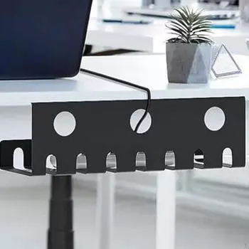 2 шт. подстольный лоток для укладки кабелей, универсальная полая структура для хранения на рабочем столе