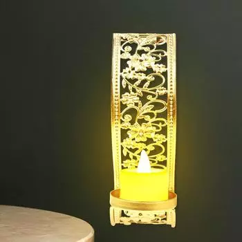 2 шт. подсвечники для ужина при свечах держатели для столбов декоративные подсвечники украшения 16.00X8.00X5.00CM золотистый