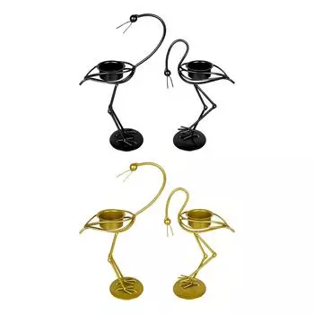 2 шт. Подсвечники-канделябры для столбовых свечей для свадебного банкета золотой