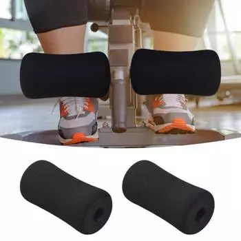 2 шт., подушечки для ног из пеноматериала для фитнеса, ролик из пенопласта высокой плотности для тренажеров в тренажерном зале, массажные упражнения, восстановление мышц, замена оборудования для фитнеса 2pcs