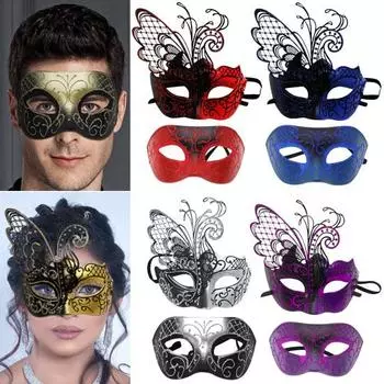 2 шт. подушка для лица золотой венецианский маскарадный чехол для глаз элегантный загадочный костюм на Хэллоуин аксессуар для макияжа для косплея вечерние синий