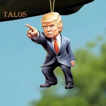 2 шт. подвеска для автомобиля Трампа 2D акриловые украшения Трампа внутренние настенные украшения для рождественской елки сувениры рюкзак A