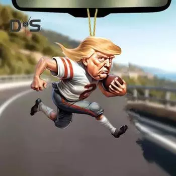 2 шт. подвеска для автомобиля Трампа 2D акриловые украшения Трампа внутренние настенные украшения для рождественской елки сувениры рюкзак E