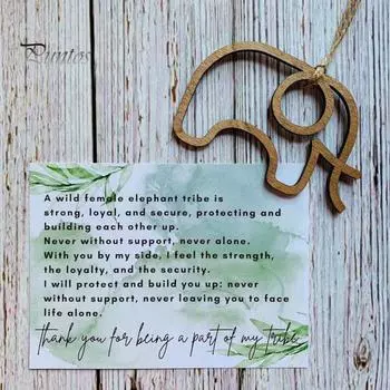 2 шт. подвеска в виде слона дружбы, деревянная подвеска в виде слона сестринства с картой истории, подвеска в виде символа дружбы, подарок для друзей и сестер 2pcs