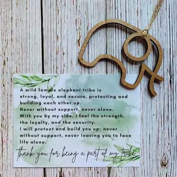 2 шт. подвеска в виде слона дружбы, деревянная подвеска в виде слона сестринства с картой истории, подвеска в виде символа дружбы, подарок для друзей и сестер 2pcs