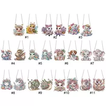 2 шт. Подвески для окон с изображением животных и стразами и бриллиантами, милые для декора окон в саду GH2011