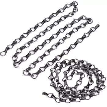 2 шт. подвесная цепь один метр нержавеющая антикоррозионная удобная сборка осветительной цепи для серый