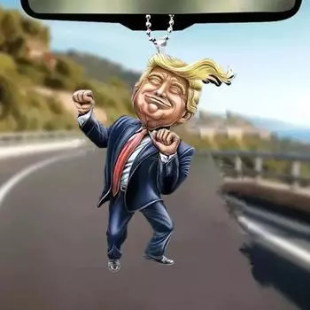 2 шт. подвесное украшение на рождественскую елку с шнурком, легко повесить забавное акриловое украшение на рождественскую елку, праздничный декор чёрный